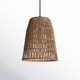 Bloomsburg Single Light Rattan Plug-in Pendant