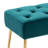 Aghvarth Versatile Tufted Velvet Bench with Gold Metal Legs-1507830247
