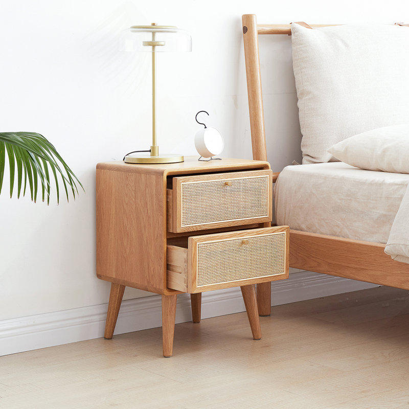 Table de chevet en bois massif Pure