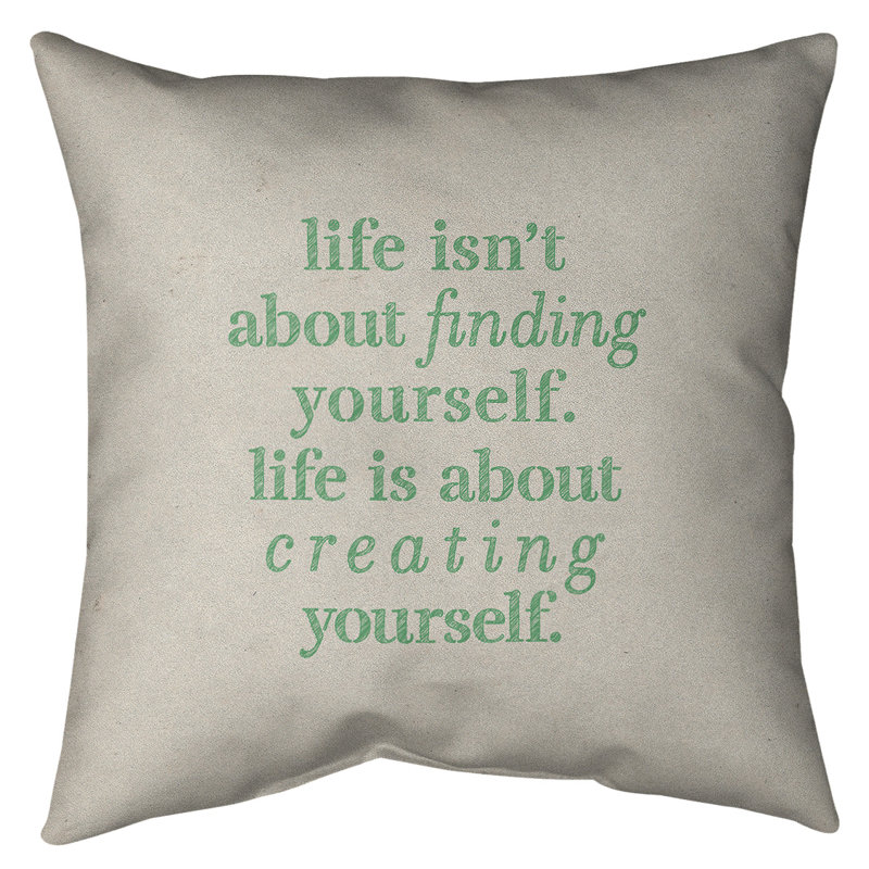 Coussin de sol, 28 po x 28 po, Blanc / Vert