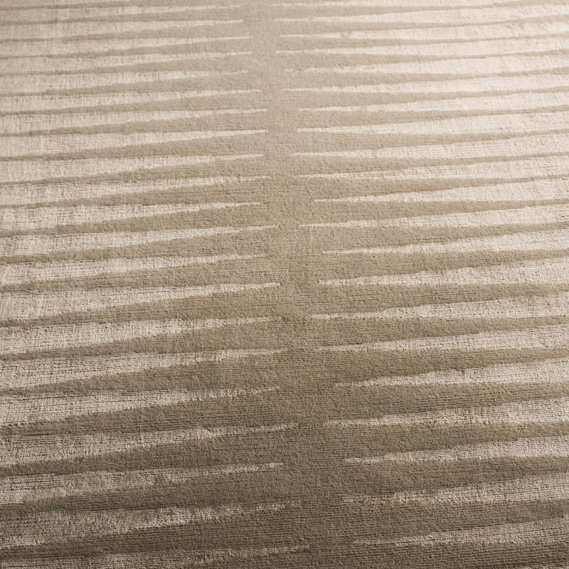 Ralph Lauren Ayumi Stripe Wool, Silk Striped Rug, Rectangle 8' x 10'