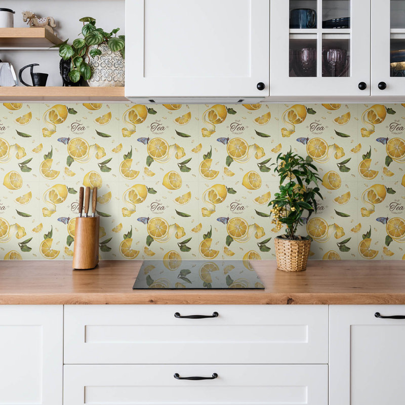 Atena 30 x 30 cm PVC Tile in Yellow