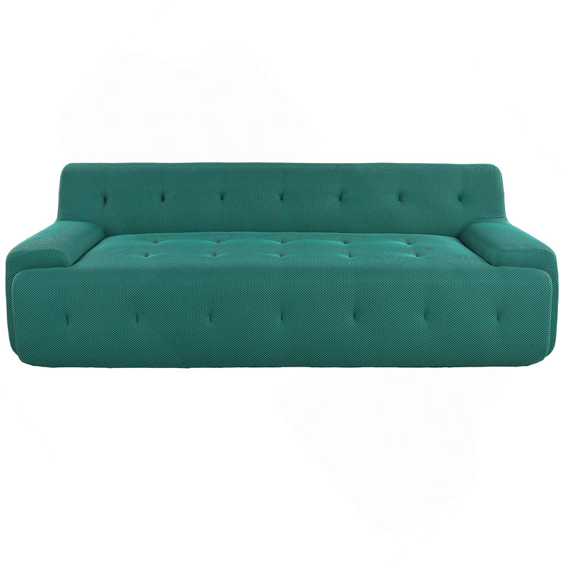Canapé capitonné de style moderne et minimaliste avec compression à 3 places pour un confort et une détente ultimes dans les espaces de vie