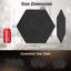 36 Pack Hexagon Acoustic Panels,  12"X 10"X 0.4" High Density Sound Proof Panels For Walls, Sound Treatment Foam Panel, Sound Absorbing Padding For Studio, Office, Home, Black-120835135