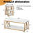 Mercer41 Living Room Coffee Table Set of 3, Industrial Triangular-Design Coffee Table and 2 End Side Tables, 3 Piece Living Room Table Set with Large Storage for Apartment Home (Marble White)