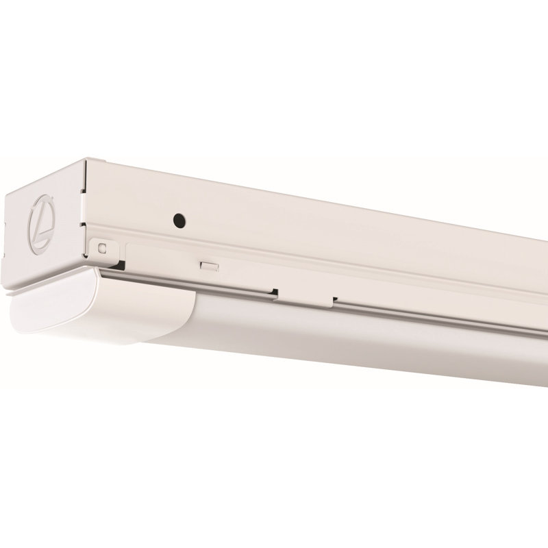 4-ft White Gloss LED Strip Light with Metal Fixture