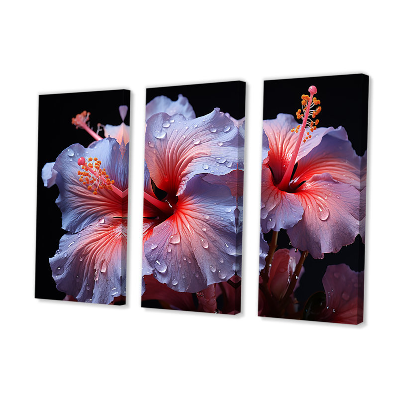 Hibiscus mauve moderne Blooming I - Hibiscus, H 32 po x l 48 po x P 1 po