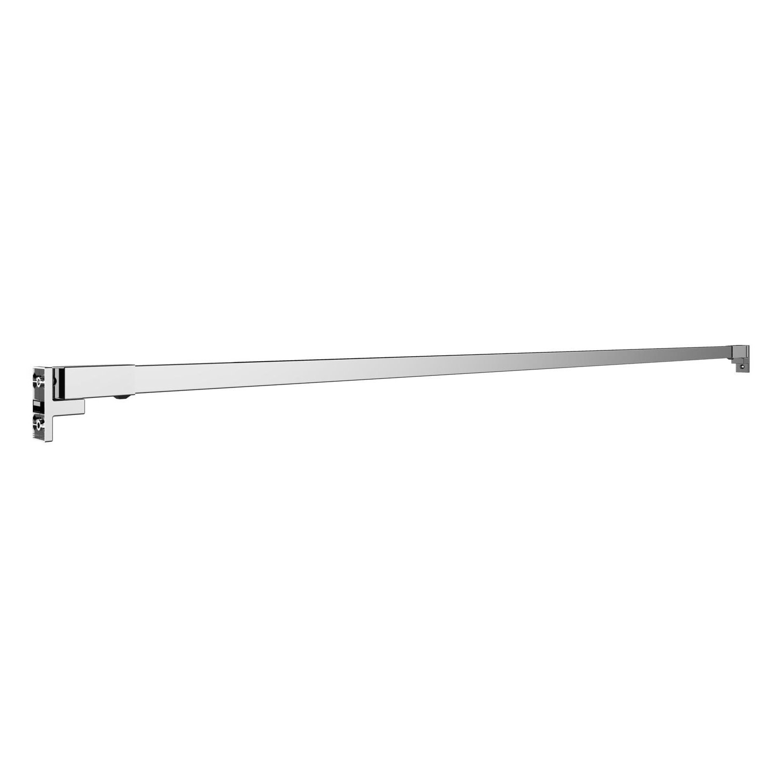 60" Straight Fixed Shower Curtain Rod, Bright Polished