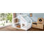 Lit double au sol avec fenêtre et petite tablette, lit en bois massif avec toit en forme de maison-716821787-716821783