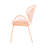 Powder-Coated Iron Chairs , Narrow Backrests, 25.5"D, Orange Retro Shell Chair  2 , Angled Legs, 24.07"W X 25.5"D