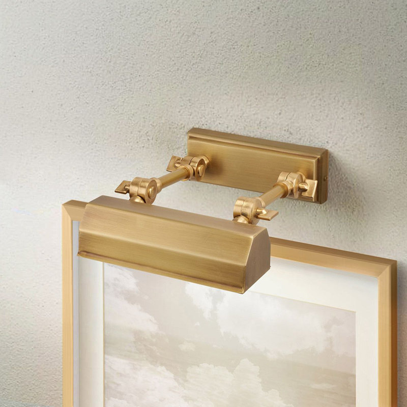 1-Light Wall Picture Light, Aged Brass