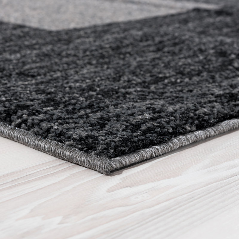 Tapis géométrique tissé à la main Valladares, Rectangle 5 pi 2 po x 7 pi 2 po