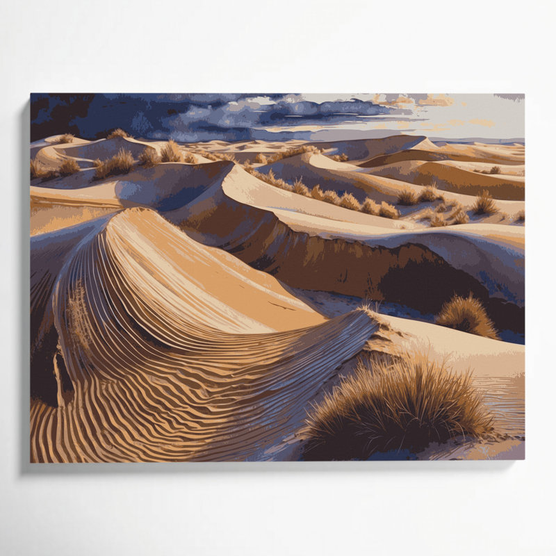 Art mural sur toile noir Southwestern, H 11 po x l 14 po