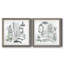 Opulent Bath I - ensemble de 2 peintures encadrées-381827374-381827375