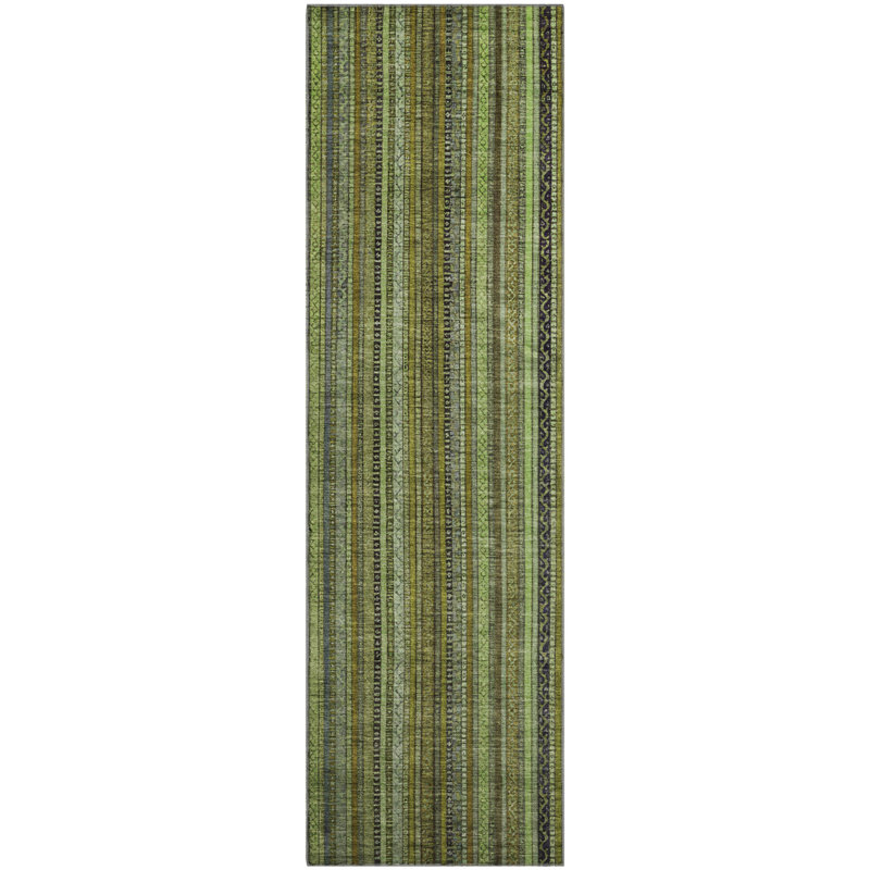 Premium Machine Washable Baford AMF1654 Stripes Rug, Runner 2'3" x 7'6"