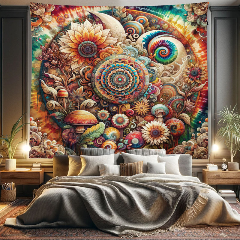 Tapisserie en microfibre, H 104 po x l 88 po