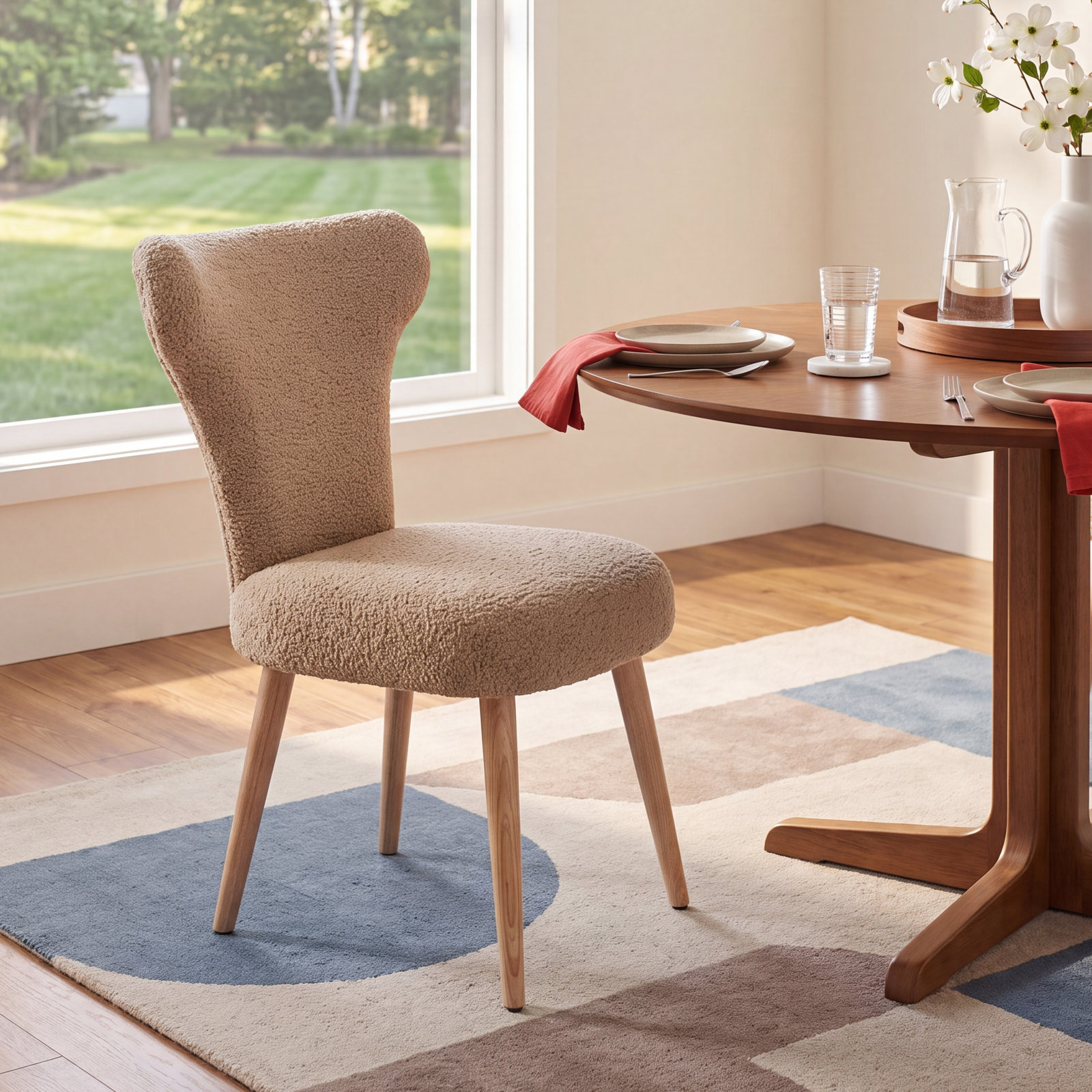 Acala Shearling Dining Chair
