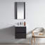 Meuble-lavabo simple flottant de 20 po avec lavabo en céramique, armoire murale en bois, tiroirs à fermeture en douceur et plomberie en U-49240143
