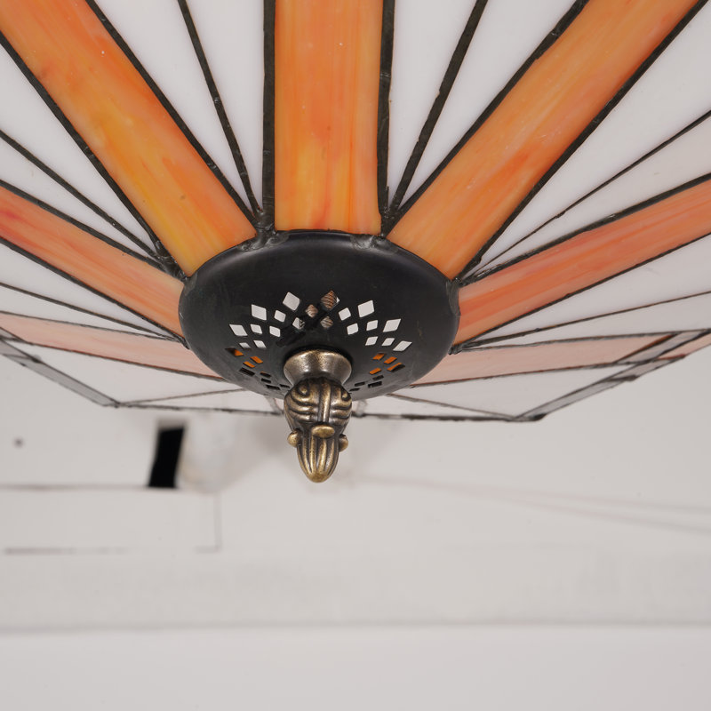Plafonnier encastré 3 lumières à intensité variable 14,4 po Tiffany