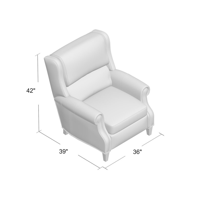 Huss Recliner, Outsider Raven Genuine Leather, Plantation, Power
