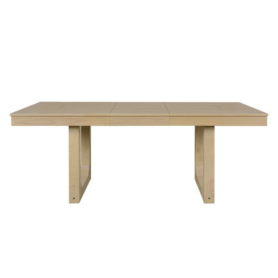 60"-78" Extendable Dining Table, Farmhouse Wooden Kitchen Table With Removable Leaf, Large Expanding Table For 4-8 (Natural)