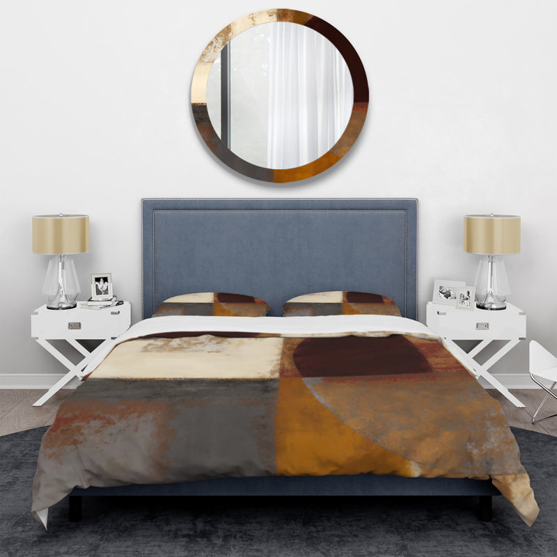 Ensemble de housse de couette en microfibre / polyester, Housse de couette simple + 1 taie décorative stan
