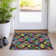 Machine Washable Indoor/Outdoor Christain ACN1327 Black Rug