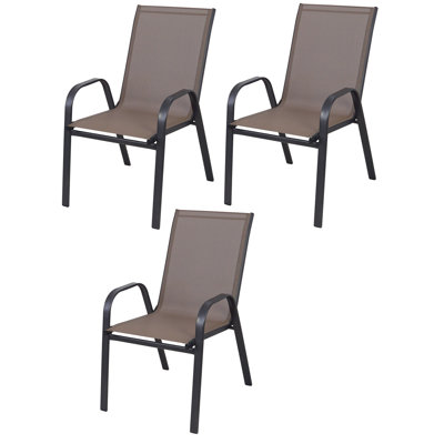 Metal Outdoor Stacking Dining Armchair
