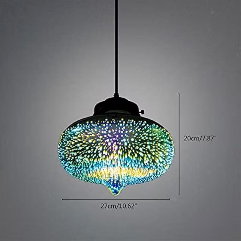 Lustre moderne en verre Tropical Fireworks