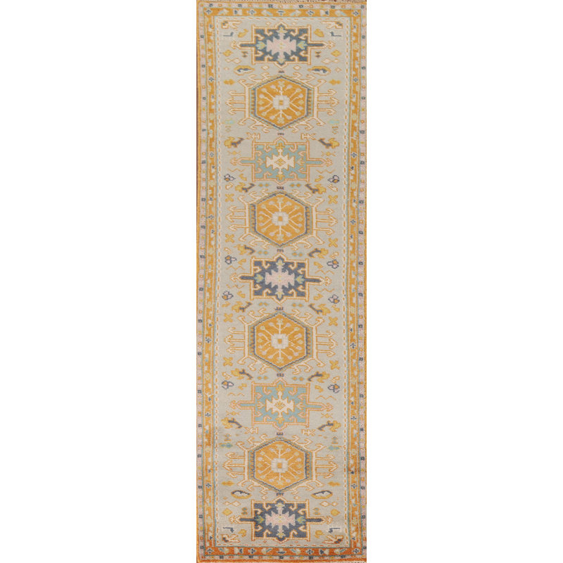 Handmade Traditional  Wool Runner Rug 3x11
