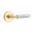 Satin Brass/White Marble selected