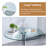 The modern and simple round glass dining table is equipped with silver-plated legs and is suitable for various scenarios
