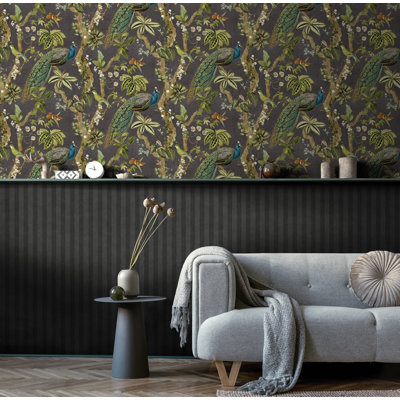 Papier peint non tissé Cassia Peacock