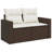 Vidaxl Garden Sofa Set Brown