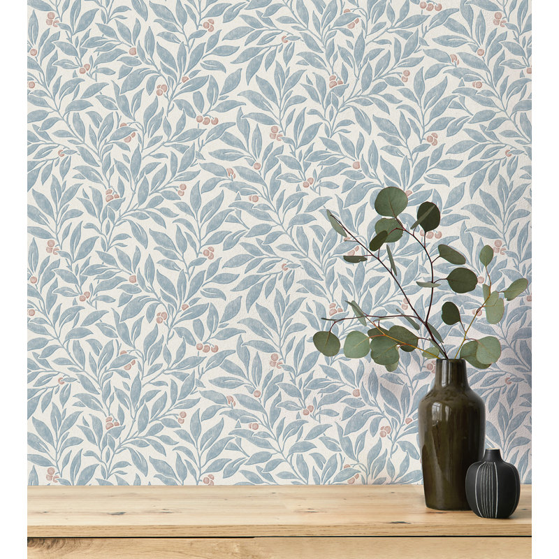 Papier peint Coretta Vine, Bleu