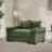 Oversized Corduroy Armchair  With Ottoman-948987617