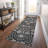 Machine Washable Indoor/Outdoor Cicel ACN1155 Black Rug-100248137