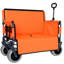 Chariot pliant 3 en 1 avec banquette - capacité de 500 lb, pneus de plage 9 po x 4 po pour le camping et la plage-116420579