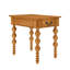 Table de bout en bois massif naturel avec tiroir, côté pour le salon et bois d'hévéa, imperméable, facile à assembler, espace traditionnel idéal naturel antique, placage, plateau de table imperméable, pieds, propre