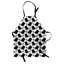 Tablier Eastly Home viril et moustache unisexe, gris anthracite