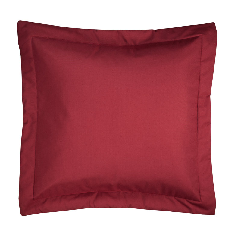 Taie décorative Belmont, Rouge, Coton