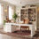 Cyril 110" Extra-Wide Adjustable Height Desk With Double-Access Storage Cabinet