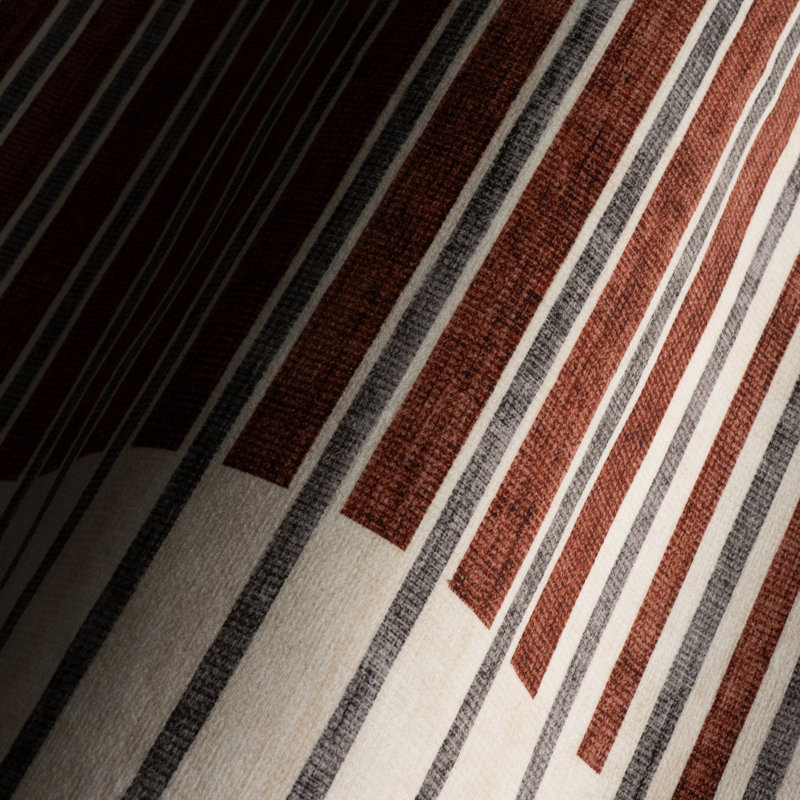  Tapis à rayures Ondelia, Brun, Tapis de couloir de 2 pi 6 po x 8 pi