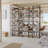 Lotus Large 7-Tier Walnut Color Room Division and Library Bookshelves-1129554748