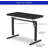 Keb Home Office Tempered Glass Adjustable Standing Desk with Drawer-835290708