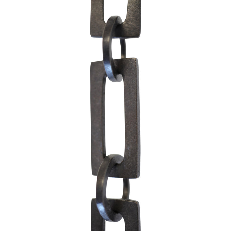 Rectangular Welded Decorative Chain or Chain Break, Oil Bronzed Black