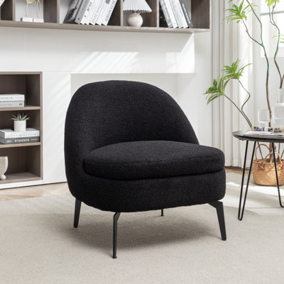 Fauteuil demi-tonneau rembourré Raymond