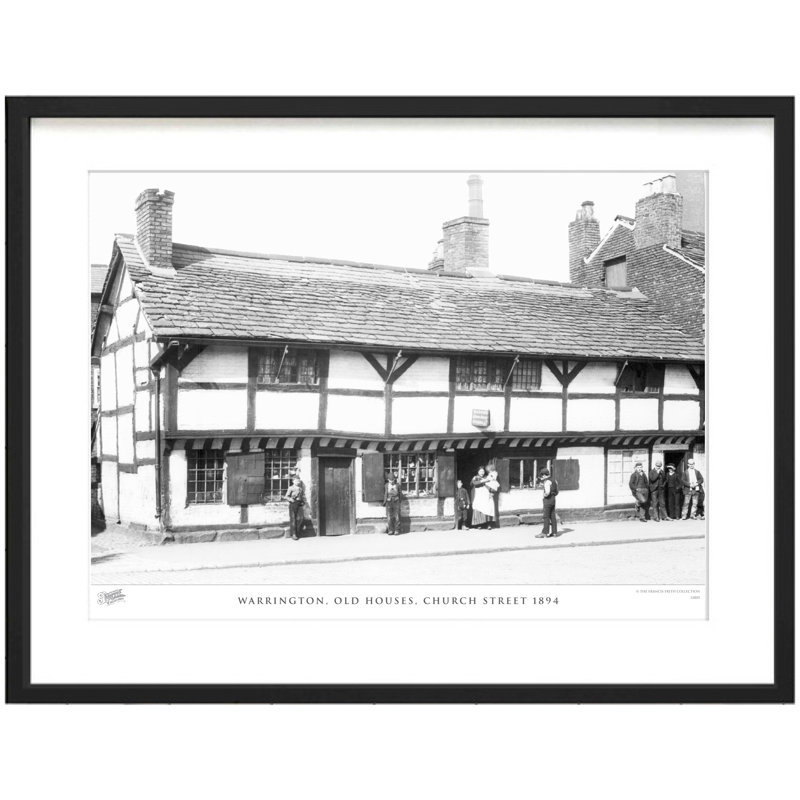 Warrington, Old Houses, Church Street 1894 - Single Picture Frame Print, 28cm H x 36cm W x 2.3cm D
