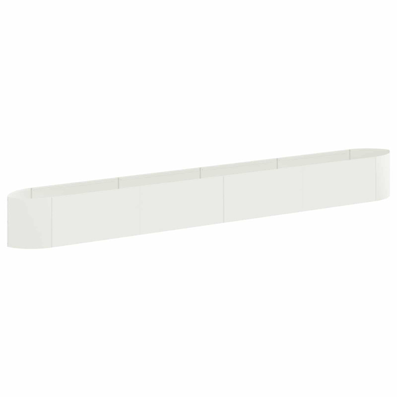 Raised Garden Bed, 40cm H x 380cm W x 40cm D, White