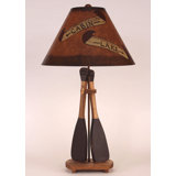 Paddle Solid Wood Table Lamp